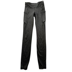 Lululemon Heathered Black Speed Tight  - Womens Size 2